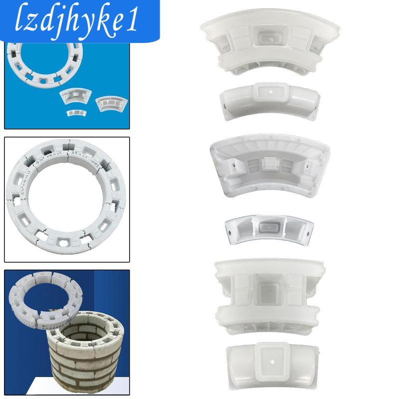 [Lzdjhyke1] Pavers Mould ซีเมนต์ ABS Garden Well Maker รอบบล็อกอิฐแม่พิมพ์สําหรับสร้างสระว่ายน้ําดอก