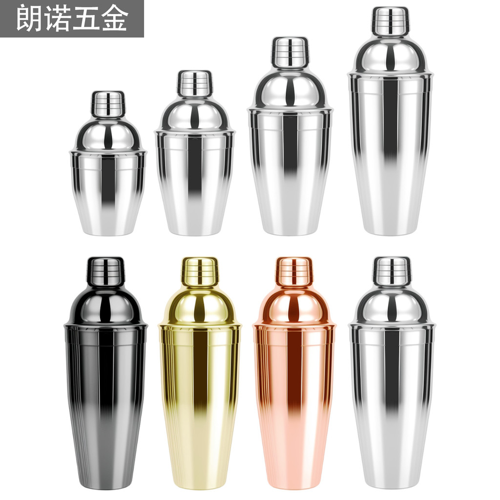 เครื่องปั่นสแตนเลส 750ml สแตนเลสสตีล Shaker ชุดเครื่องมือแฟนซี Shaker แก้วบาร์ไนท์คลับ Bar Bartender