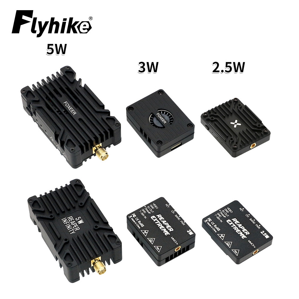FL Foxeer Reaper V2สุดขีด5.8G 2.5W / 3W FPV vtx/ 4.9g-6G อินฟินิตี้5W 10W 80CH vtx สำหรับอุปกรณ์สำหร