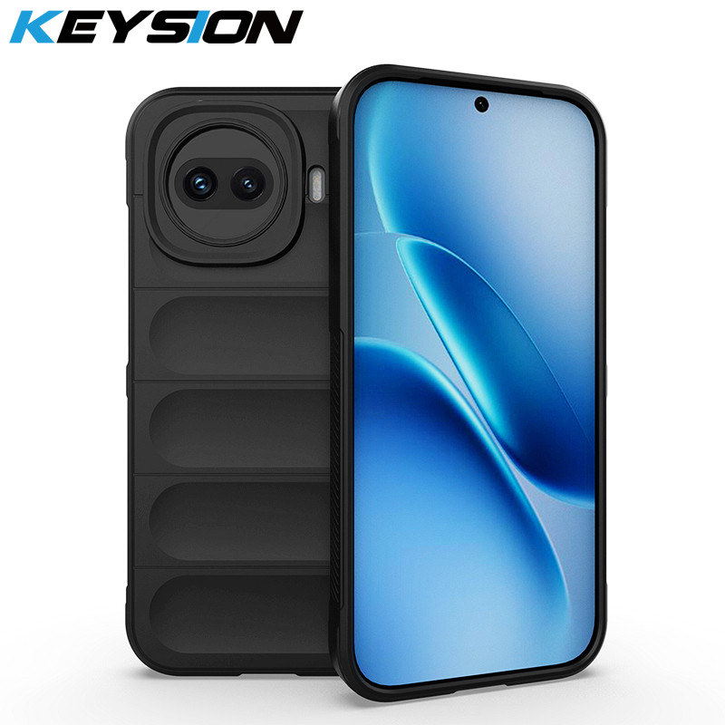 KEYSION Heavy Duty กันกระแทก Matte เคสโทรศัพท์สําหรับ IQOO 15R 5G Anti-skid ซิลิโคนนุ่มโทรศัพท์ปกหลังสําหรับ IQOO Z11 Turbo