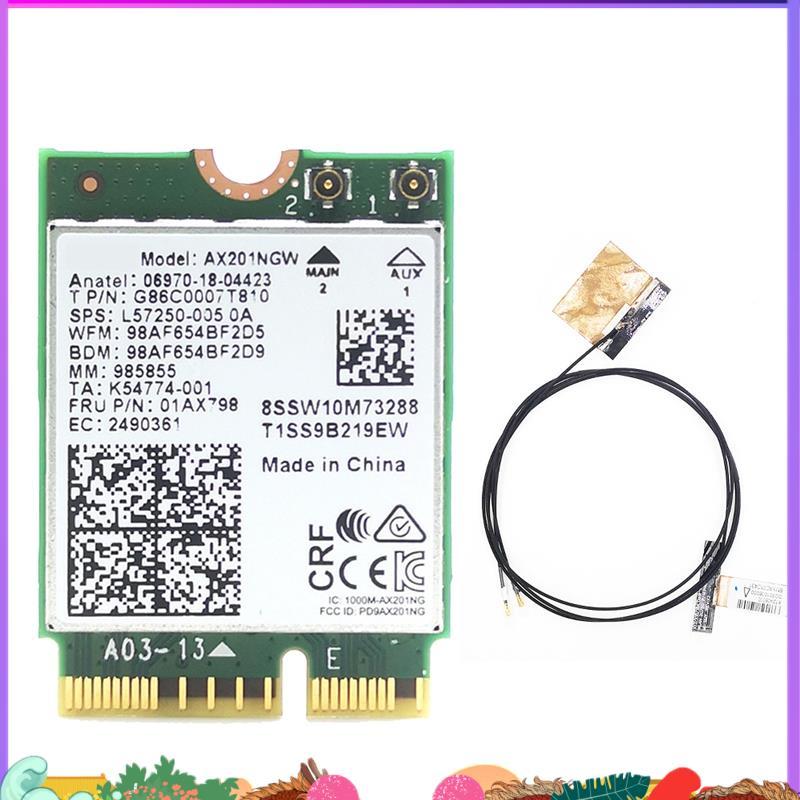 Super AX201 AX201NGW WiFi การ์ด WiFi เสาอากาศอุปกรณ์เสริม WiFi 6 3000Mbps บลูทูธ 5.1 อะแดปเตอร์ WiFi