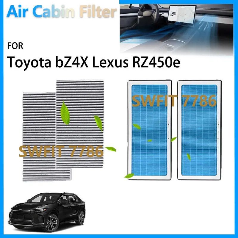 รถสําหรับ Toyota bZ4X Cabin Air Filter Lexus RZ450e RZ 450e คาร์บอนกรองอากาศ Accessorie ทําความสะอาด