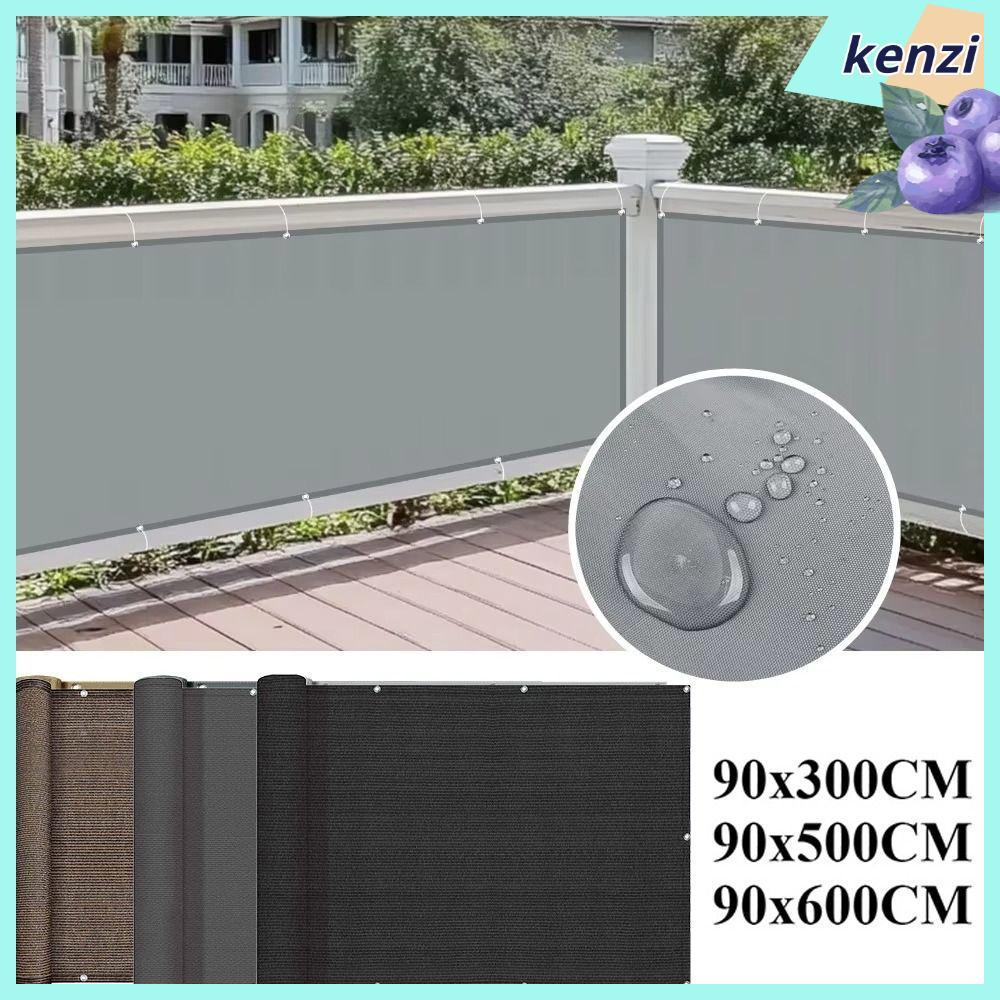 KENZI Sun Shading Sails, กันน้ํา 3/5/6M ผ้าบังแดดระเบียง, รั้วคุณภาพสูง Patio Protection Garden Porc