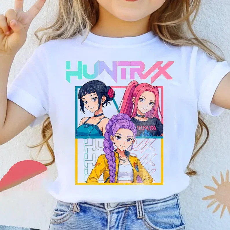 เสื้อยืดเด็ก Hasbro K-pop Demon Hunter - Saja Boy - K-pop Demon Hunter - เสื้อยืดผ้าฝ้ายสำหรับเด็กชา