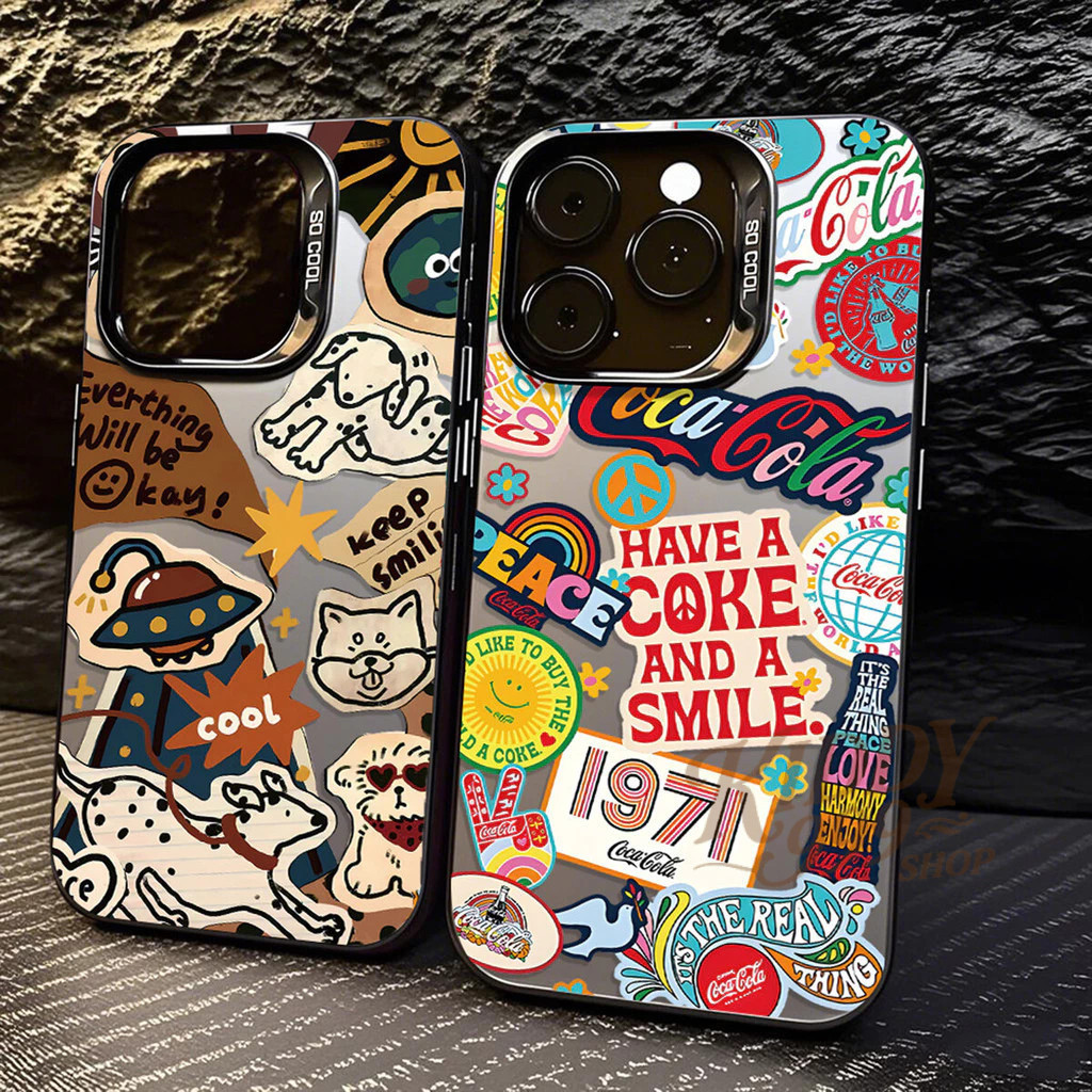 KIDDY🌷เคสโทรศัพท์ไอโฟนลายน่ารักๆๆๆๆ สำหรับ 17 16 11 12 13 14 15 Pro Max 11 Pro Max X XR XS Max 7 15 14 8 Plus กราฟฟิตี