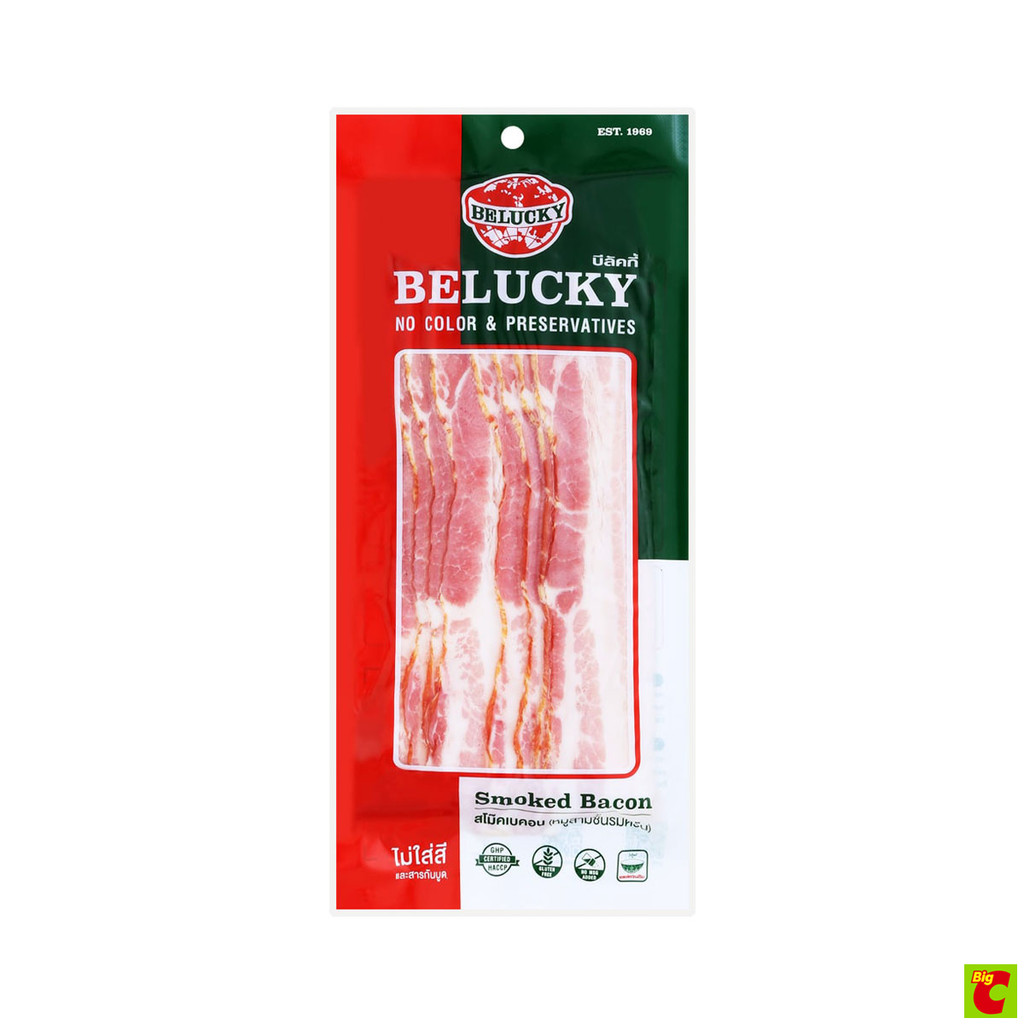 บีลัคกี้ สโม๊คเบคอน (หมูสามชั้นรมควัน) 190 ก.