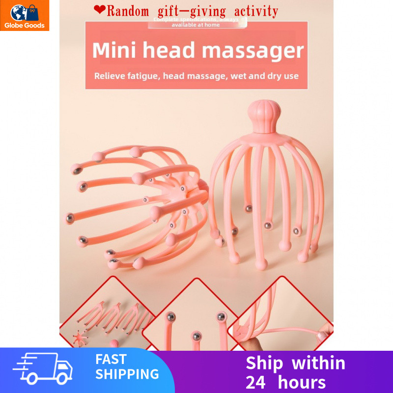 [จัดส่งฟรี] นวดศีรษะ Claw HEAD Massager Five-Claw Scalp Massager Head Grabbing Handy Tool Press Head