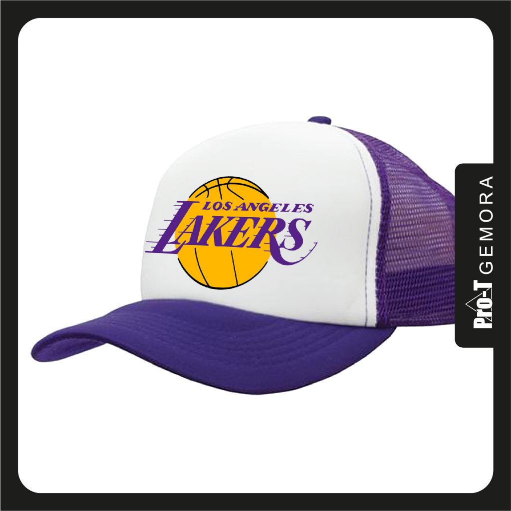Fashion LAKERS 2026 Los Angeles Trucker Cap (ม่วง / ขาว)