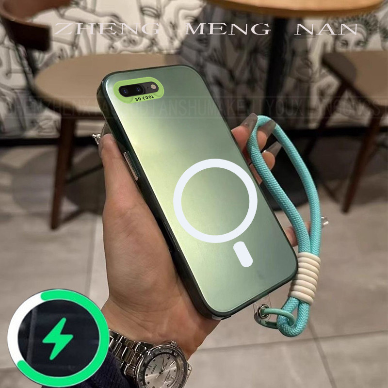 เหมาะสําหรับ iphone 7 PLUS 8 plus 6S 6 PLUS เคสโทรศัพท์สําหรับเงินเคลือบหลุมขนาดใหญ่สีทึบป้องกัน sofe 0038