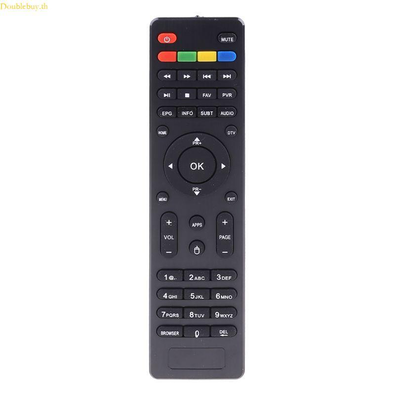 Doublebuy สําหรับ MECOOL K1 KI Plus KII DVB-T2 DVB-S2 DVB สําหรับกล่องสมาร์ททีวีรีโมทคอนโทรล Media P
