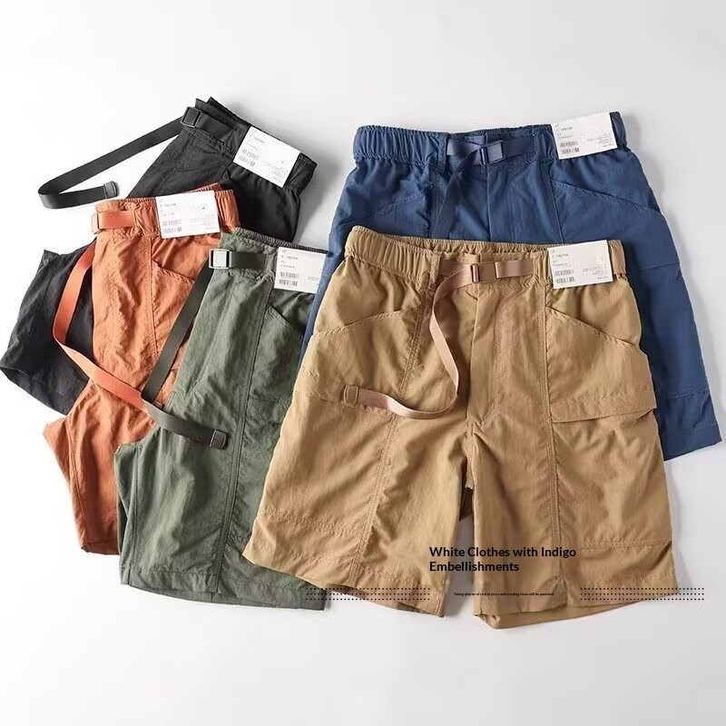 EERSHENSHI Summer Mens Casual Overalls Pants