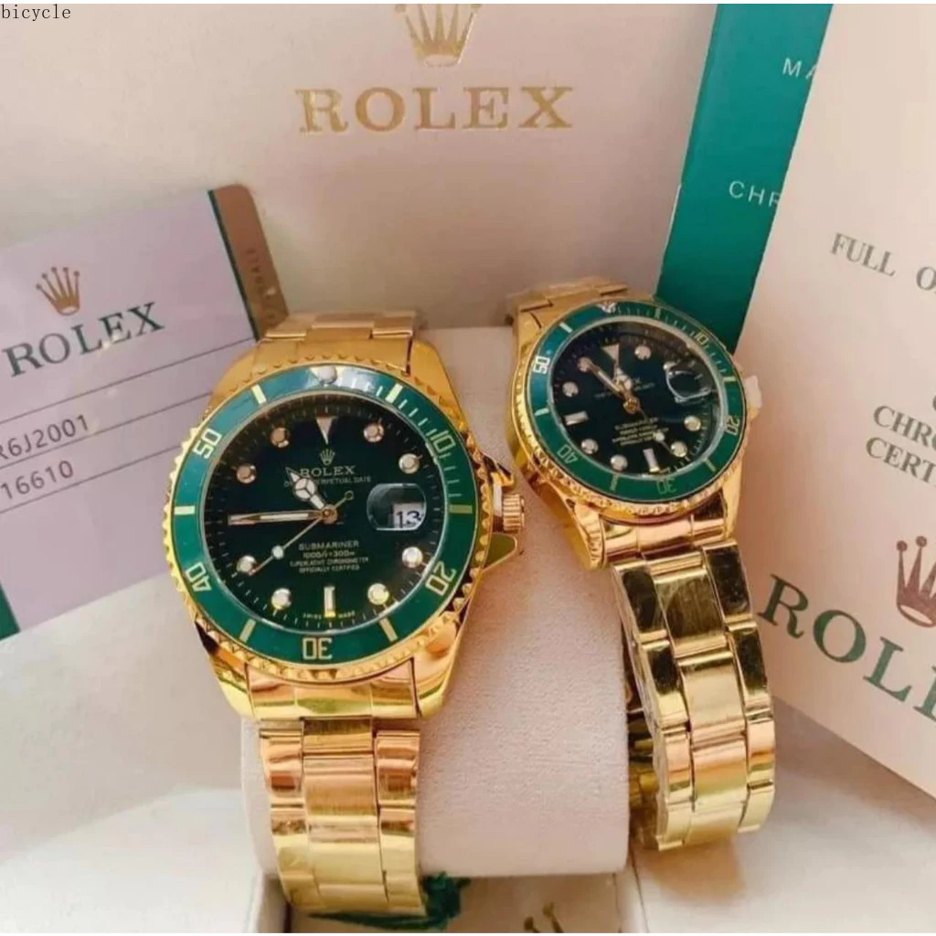 2026 แฟชั่น R0lex กันน้ําเช่นอัตโนมัติวินาทีนาฬิกาปฏิทินวันที่คู่ผู้ชายผู้หญิง W0246