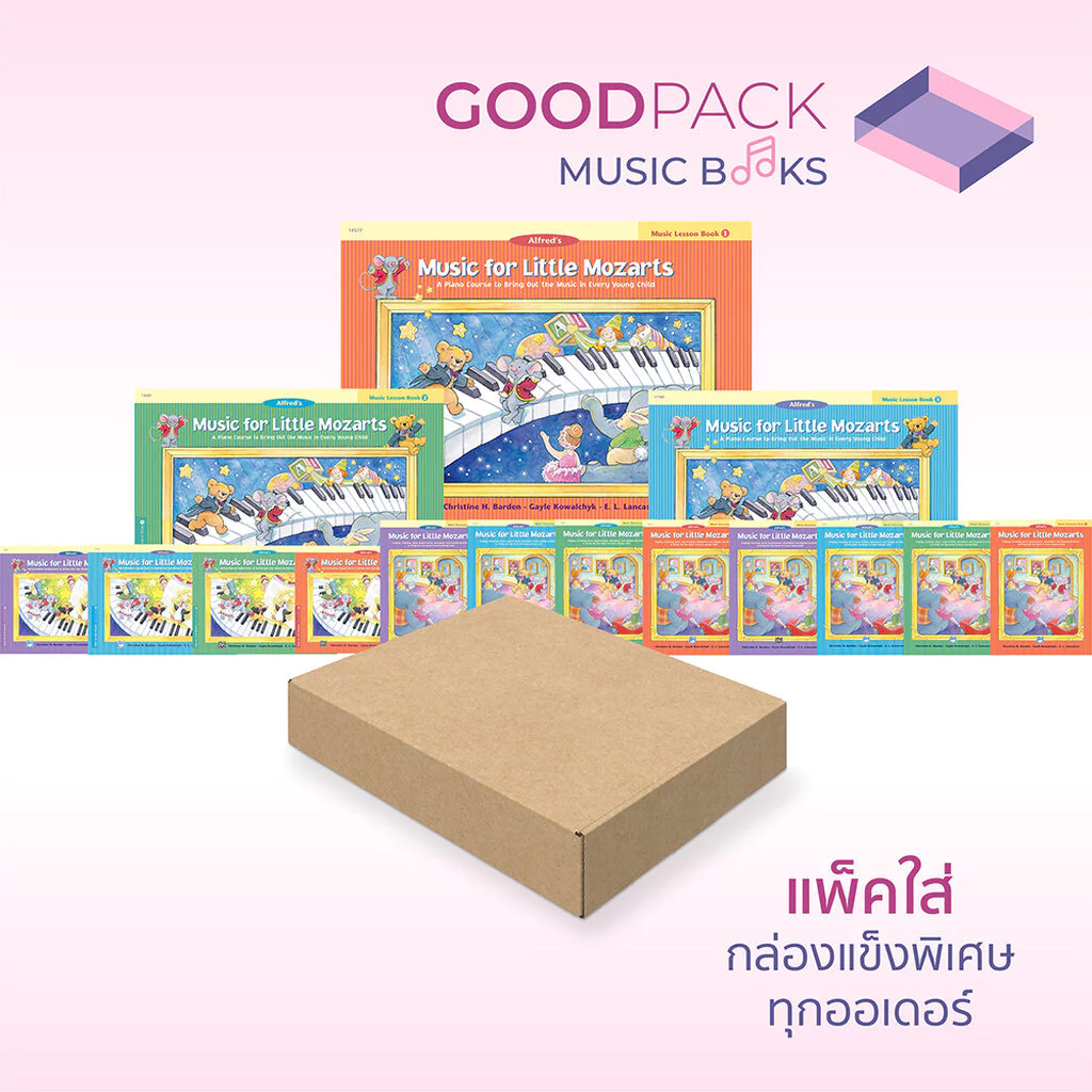 หนังสือ Alfred's Music for Little Mozart Mozarts MLM Lesson Workbook Discovery Note Speller Recital Rhythm Speller Book