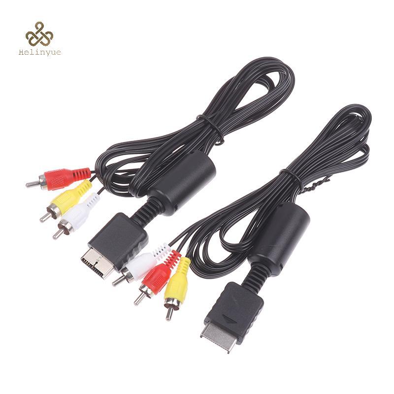 HELINYUE 1/2/3 ชิ้นสาย AV สําหรับ PS3 PS2 PS1 คอนโซลวิดีโอขยายสายไฟเครื่องเล่นเกม LCD Monitor TV RCA