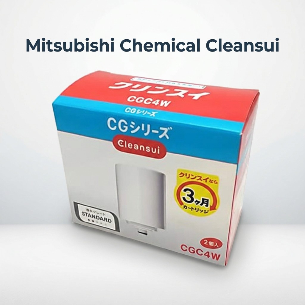 Mitsubishi Chemical Cleansui Directly Connected Faucet Water Purifier White CGC4W, 2 Pieces