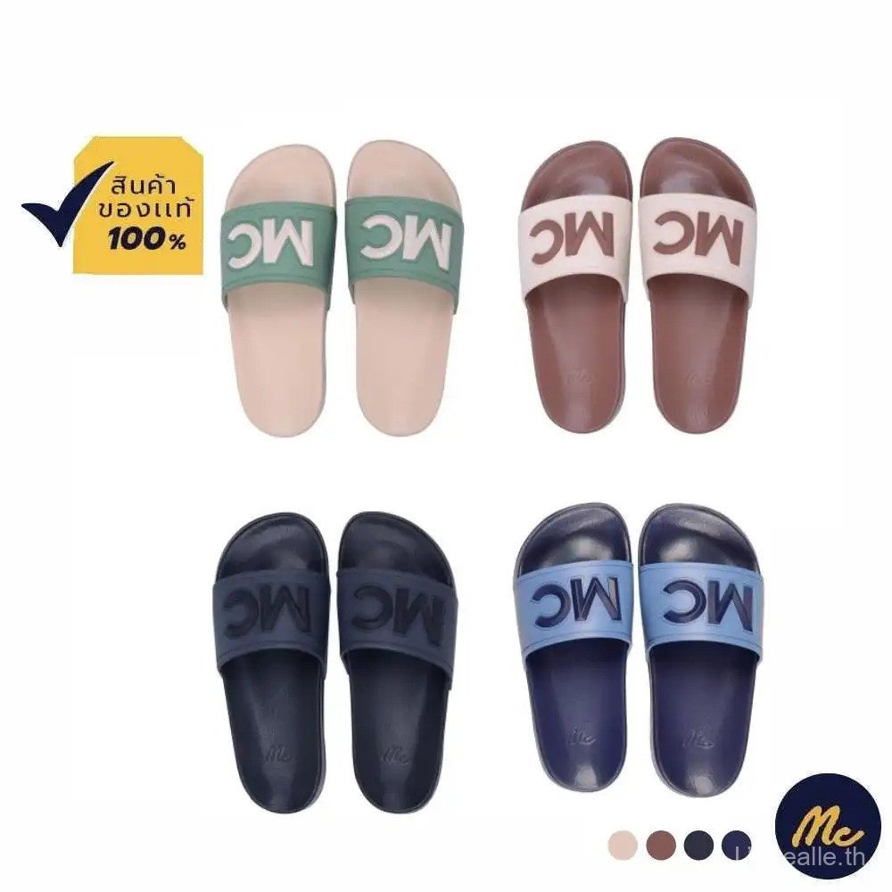 【L’Orealle Mall】Mc JEANS Online Exclusive รองเท้าแตะ Unisex แบบสวม  มี 4 สี ให้เลือก M09Z053  (Onlin