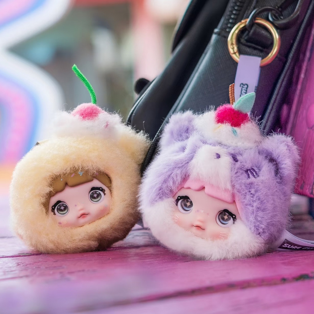 Nommi 100% Sweetness Series ไวนิล Face Plush จี้กล่องตาบอดตุ๊กตา Action Figurines เครื่องประดับของเล