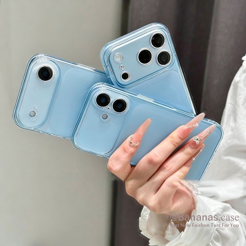 เคสโทรศัพท์เคลือบเรียบง่ายน่ารักสําหรับ iPhone 17 16 15 14 13 12 11 Pro Max