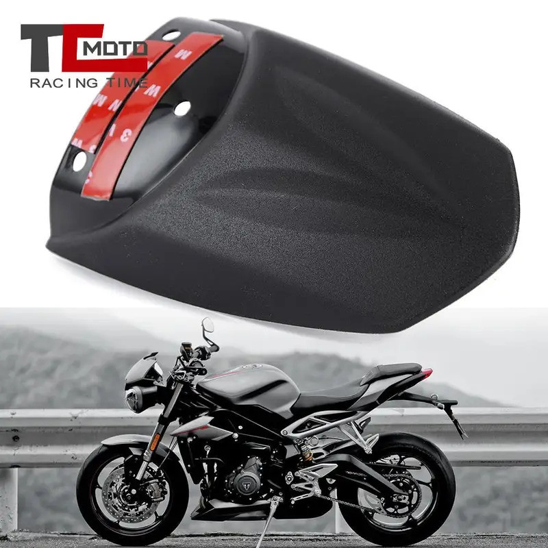 รถจักรยานยนต์ด้านหน้าด้านหลัง Mudguard Fender ด้านหลัง Extender สําหรับ Triumph Street Triple 765 RS