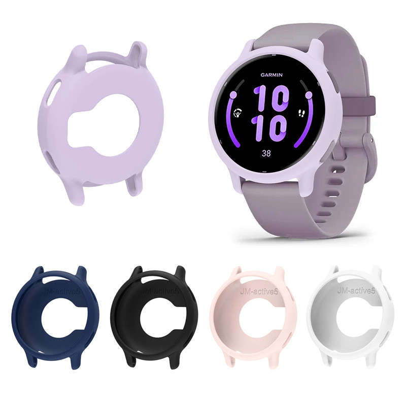 สําหรับ Garmin Vivoactive 5 Half Cover TPU Watch Case น้ําหนักเบาทนทานป้องกันรอยขีดข่วน