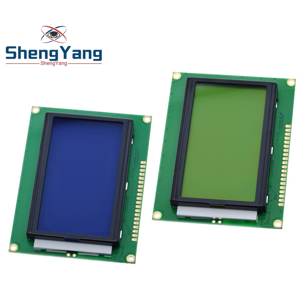 128*64 DOTS โมดูล LCD TZT 5V หน้าจอสีฟ้า 12864 LCD พร้อมแบ็คไลท์ ST7920 พอร์ตขนาน LCD12864 สําหรับ a