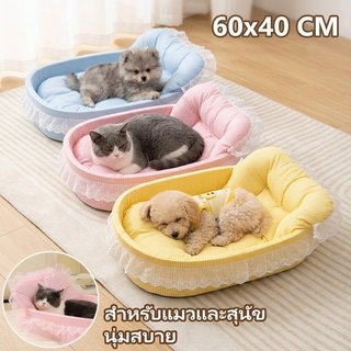 ที่นอนแมว เบาะสัตว์เลี้ยง ผ้านุ่มสบาย สำหรับแมวทุกขนาด สีหลากหลาย การองนอนสบาย ไม่เจ็บผิวหนัง