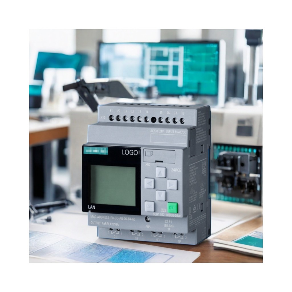 ขายร้อน Original & ใหม่ PLC โลโก้ Siemens 6ED1052-1HB08-0BA2 8 DI/4 DQ Logic โมดูลโลโก้ 24RCE V8.4