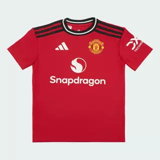 adidas ฟุตบอล เสื้อฟุตบอลสำหรับแฟนทีมแมนเชสเตอร์ยูไนเต็ดสำหรับเด็กโต เด็ก สีแดง KR2572