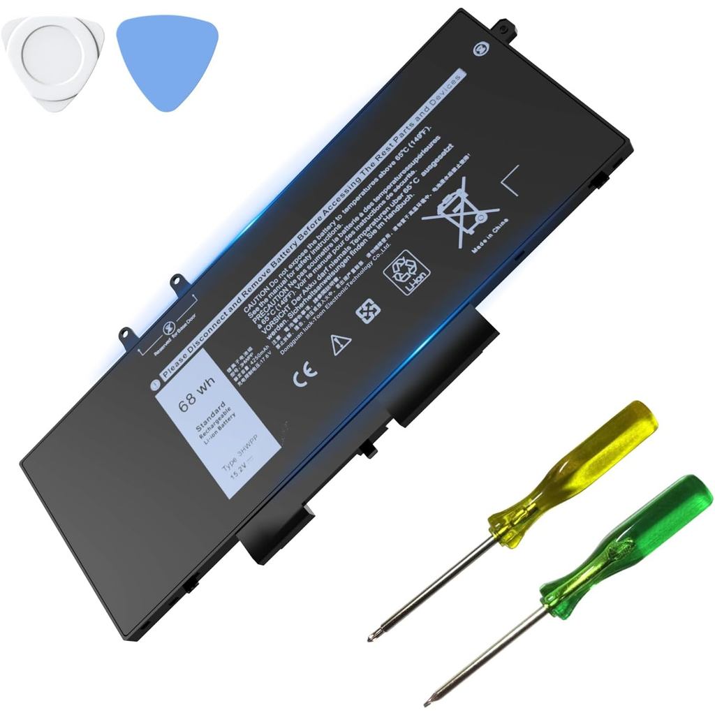 68Wh 3HWPP 10X1J 1VY7F แบตเตอรี่สําหรับ Dell Latitude 5511 5411 5501 5401 5410 5510 E5501 E5411, Pre