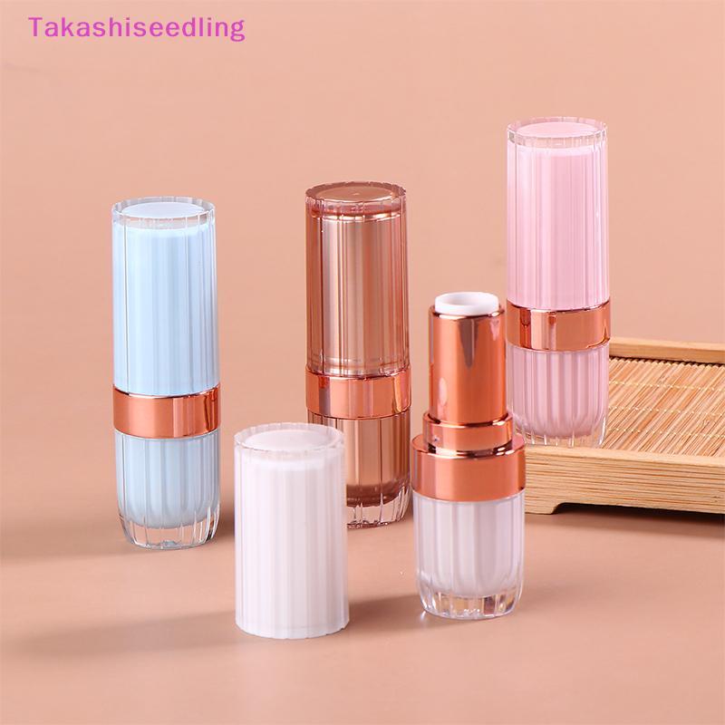(Takashiseedling) 3.6g Round Buckle Lipstick Tube Empty Lip Balm Tubes Lip Gloss Travel Makeup Packa
