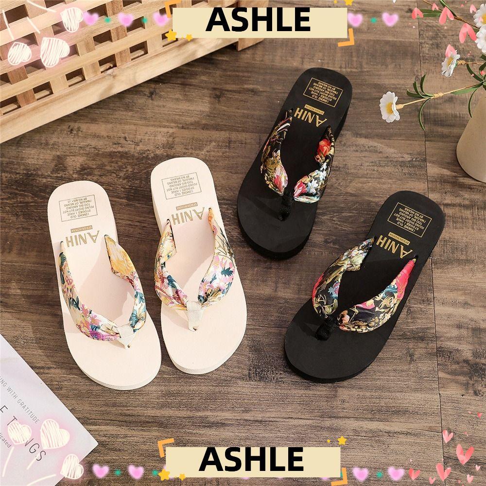 รองเท้าแตะผู้หญิง ASHLE รองเท้าแตะผู้หญิง EVA แบบสบาย ๆ รองเท้าผู้หญิงกลางแจ้ง