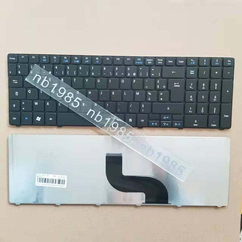 สําหรับ Acer 5810 5810T 5742 5551 7551 5536 แป้นพิมพ์ภาษาฝรั่งเศส法文