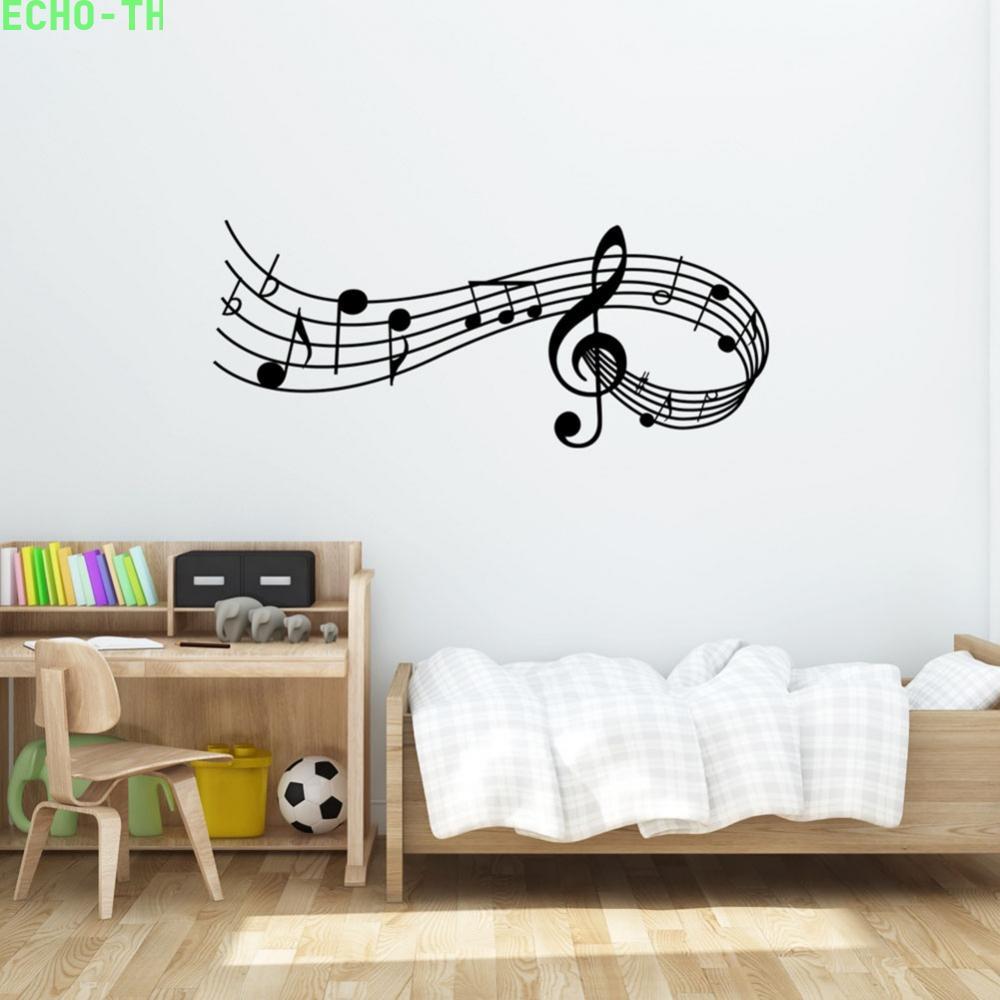 【ECHO】Wall Sticker Removable Bathroom Bedroom Furniture Home Living Room Music Note【Echo-baby】