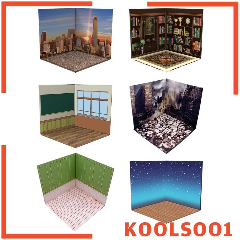 [Koolsoo1] 1/12 ฉากพื้นหลังรุ่น Diorama เค้าโครงเครื่องประดับตกแต่งตุ๊กตา