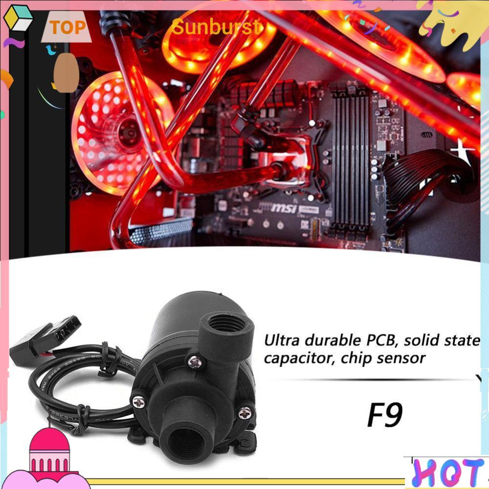 F9 12V 9W G1/4 ปั๊มน้ําสําหรับ PC CPU Water Cooling System Molex 4 Pin Connector [Sunburst11.th]