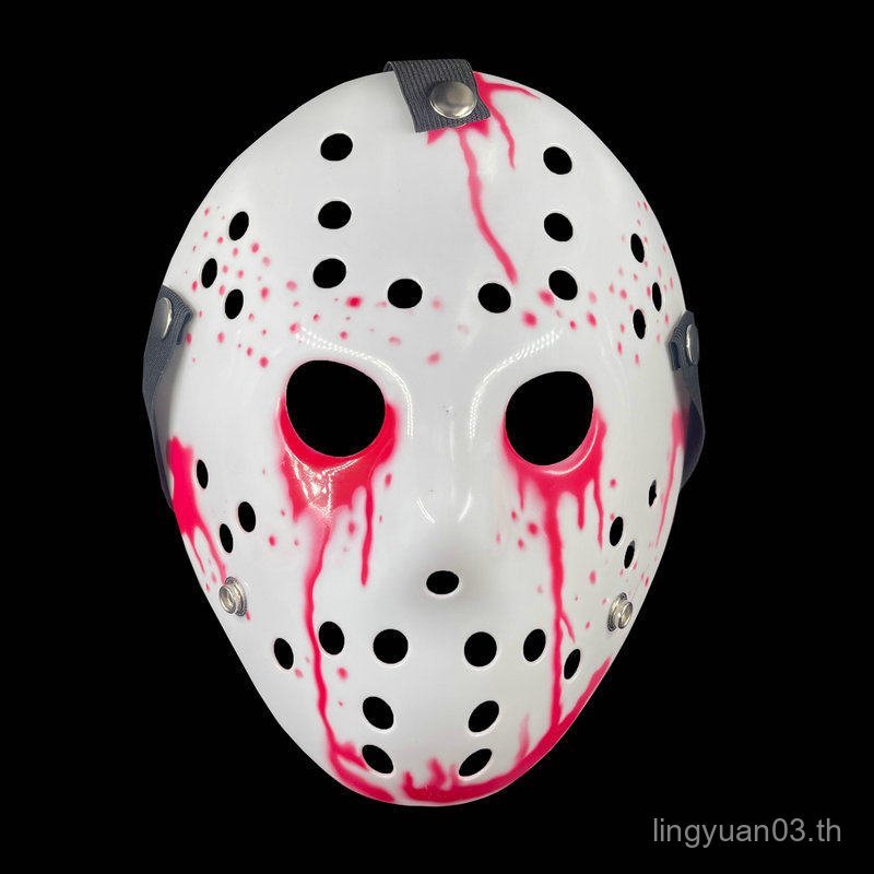 หน้ากากฮาโลวีน Jason หน้ากากคอสเพลย์สยองขวัญตลกหน้ากากเต็มหน้า Jason ภาพยนตร์และโทรทัศน์ Props WN7I