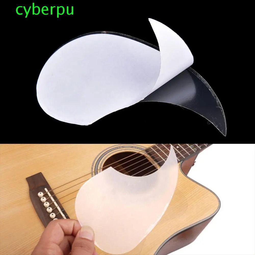 CYBERPULSE ปิ๊กการ์ดกีตาร์โปร่งแบบใส, การ์ดกีตาร์โปร่งใส ABS รูปนก, ทนทานน้ําแบบมีกาวในตัว Anti-Scratch แผ่นการ์ดคลาสสิก