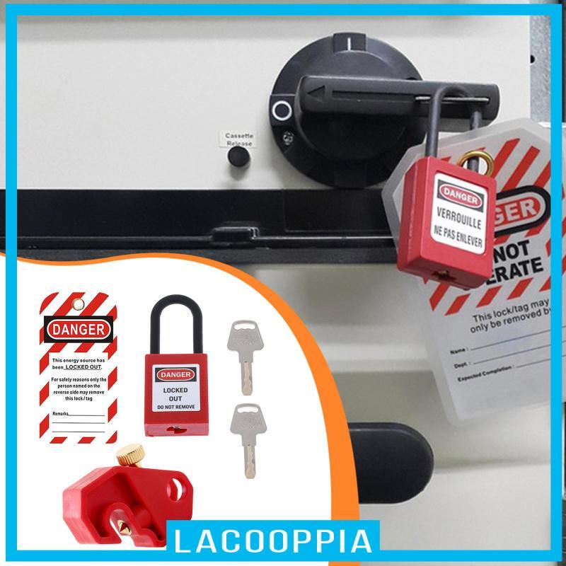 [Lacooppia] Circuit Breaker Lockout Tagout Kit Professional สําหรับการบํารุงรักษาสีแดงพร้อมแท็ก