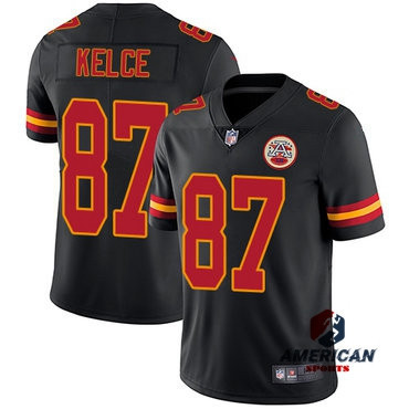 Mens 2025NFL Kansas City Chiefs Travis Kelce 2025 Black Limited American Football Jersey