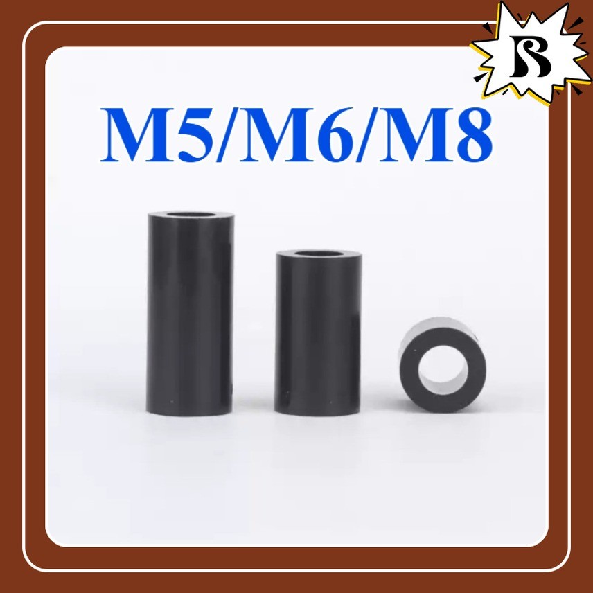 คอลัมน์แยก ABS สีดําผ่านคอลัมน์แขนไนลอน, คอลัมน์แยกฉนวน M5/M6/M8 YCB-HD