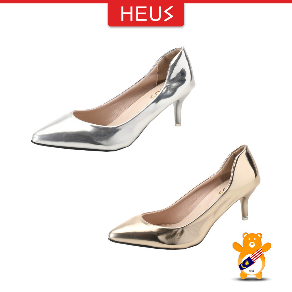 HEUS Arina Heels Sliver Gold Heels
