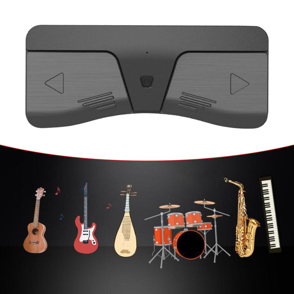 [Lszcx6l] Page Turner Pedal เงียบแบบชาร์จไฟได้สําหรับสมาร์ทโฟนเครื่องดนตรี