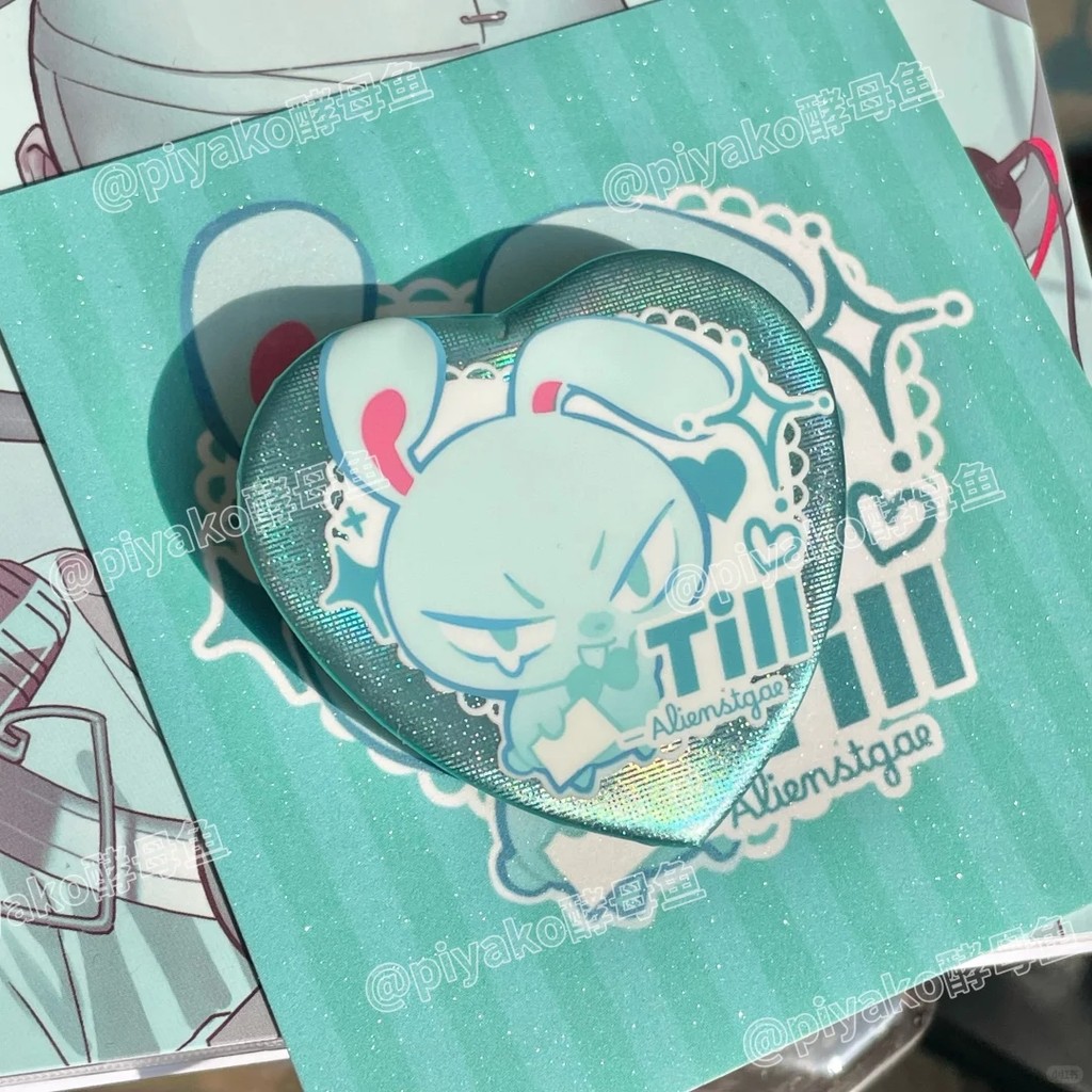 อะนิเมะ badge alienstage ผู้ชายเข็มกลัดหัวใจสําหรับผู้หญิงเข็มกลัด Kawaii party ญี่ปุ่น Cos Unisex เครื่องประดับกระเป๋า accessorios LUKA ‌ ไอวาน ‌