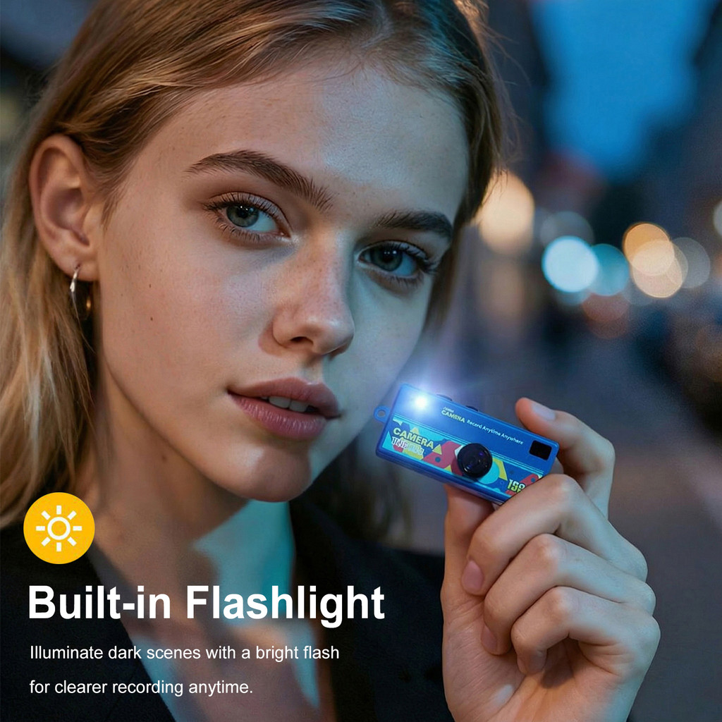 【G6】มินิพวงกุญแจกล้องแบบพกพากล้องวิดีโอดิจิทัลย้อนยุค0.96 Tiny Retro 1080Pเอชดีหน้าจอสําหรับการเดินทางการเรียนบันทึกวิดีโอของขวัญวันเกิด/คริสต์มาส - รูปที่ 5