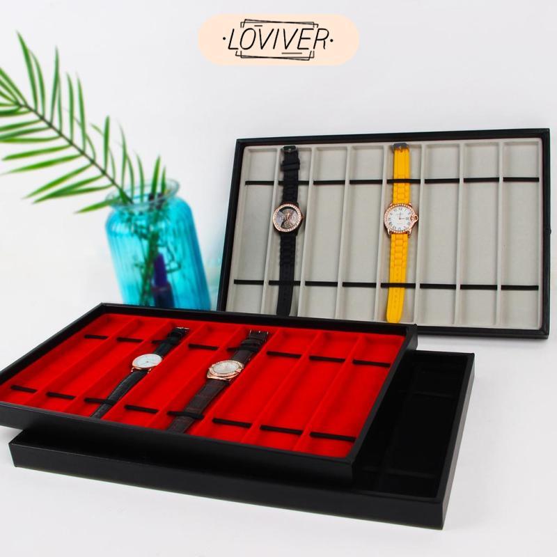 สร้อยคอสายนาฬิกายืนแสดงกรณีจัดเก็บร้านเครื่องประดับถาด Accs 8-Grid