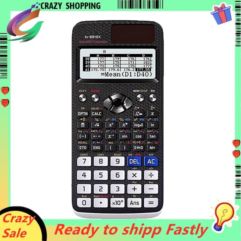 -991EX สําหรับนักเรียนโรงเรียนและครูเครื่องคิดเลขวิทยาศาสตร์ 552 ฟังก์ชั่นฟังก์ชั่น A