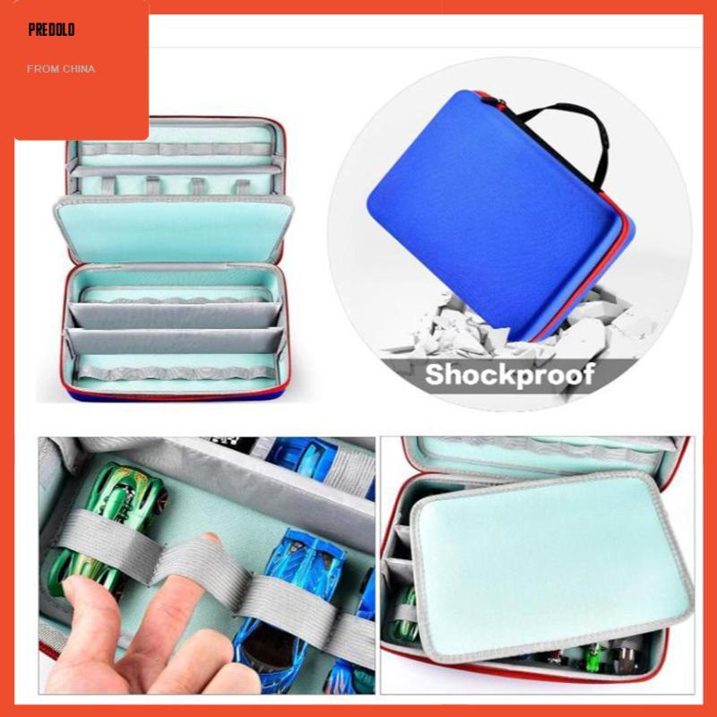 [Predolo] Toy Car Storage Case Holds 36 Toy Cars Toy Car Organizer with Handle for Model Cars Small 
