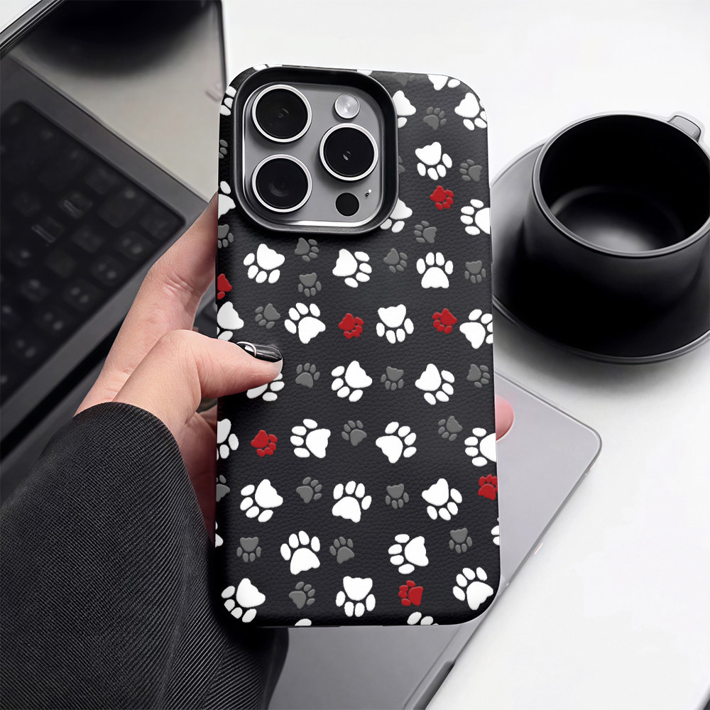 ✨จัดส่งฟรีในพื้นที่✨เคสพิมพ์ลายอุ้งเท้าสุนัขเหมาะกับ iPhone 16 15 13 14 11 7 8plus Pro Promax เคสโทรศัพท์ - รูปที่ 4