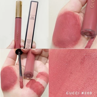 💎COD&แท้🎀ส่งในกรุงเทพฯ Gucci Rouge a levres liquid matte lip colour 6.5 ml #208 #203 #413 #505 #521 #25 #114 #311