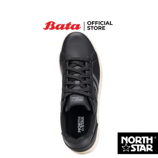 Bata บาจา North Star รองเท้าผ้าใบสนีคเกอร์ แบบผูกเชือก สำหรับผู้ชาย รุ่น COMPUS สีดำ 8206196 สีขาว 8201196